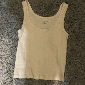 Brandy Melville white/cream tank top, one size